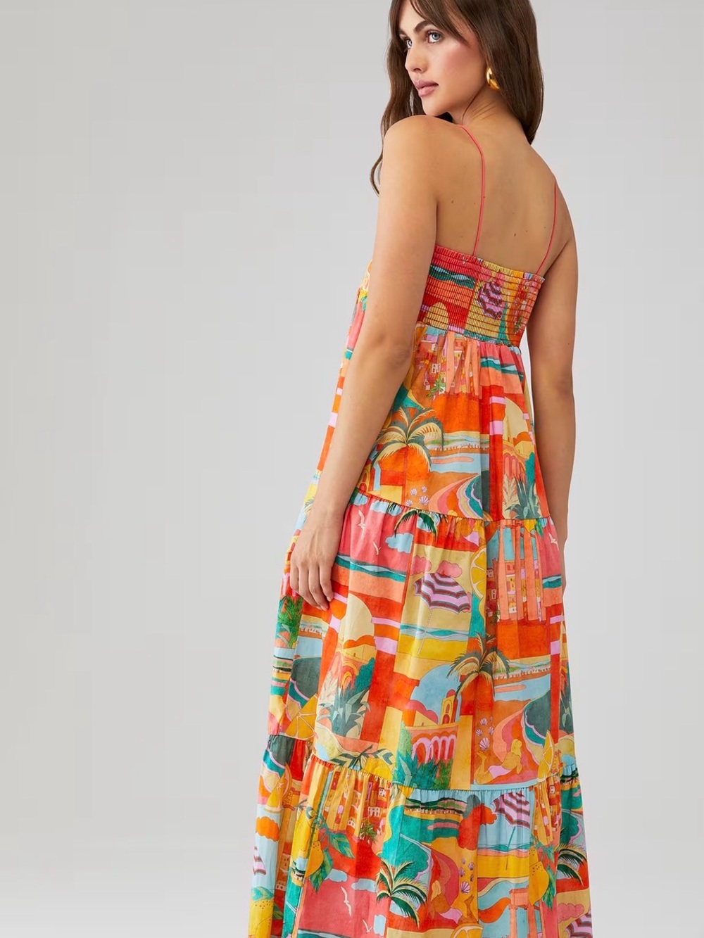Show Me Your MuMu Bright Multicolor Tiered Sundress - Picture 2 of 7